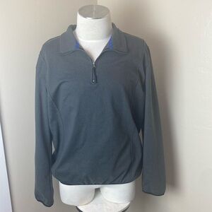 Gray Quarter-Zip Pullover